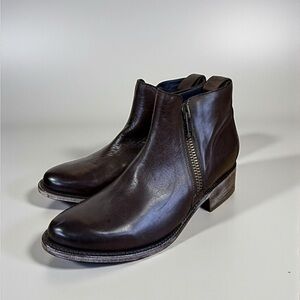 DW Goodyear Welt Vero Cupio leather Ankle Boots women Size 10 Brown Hand Made
